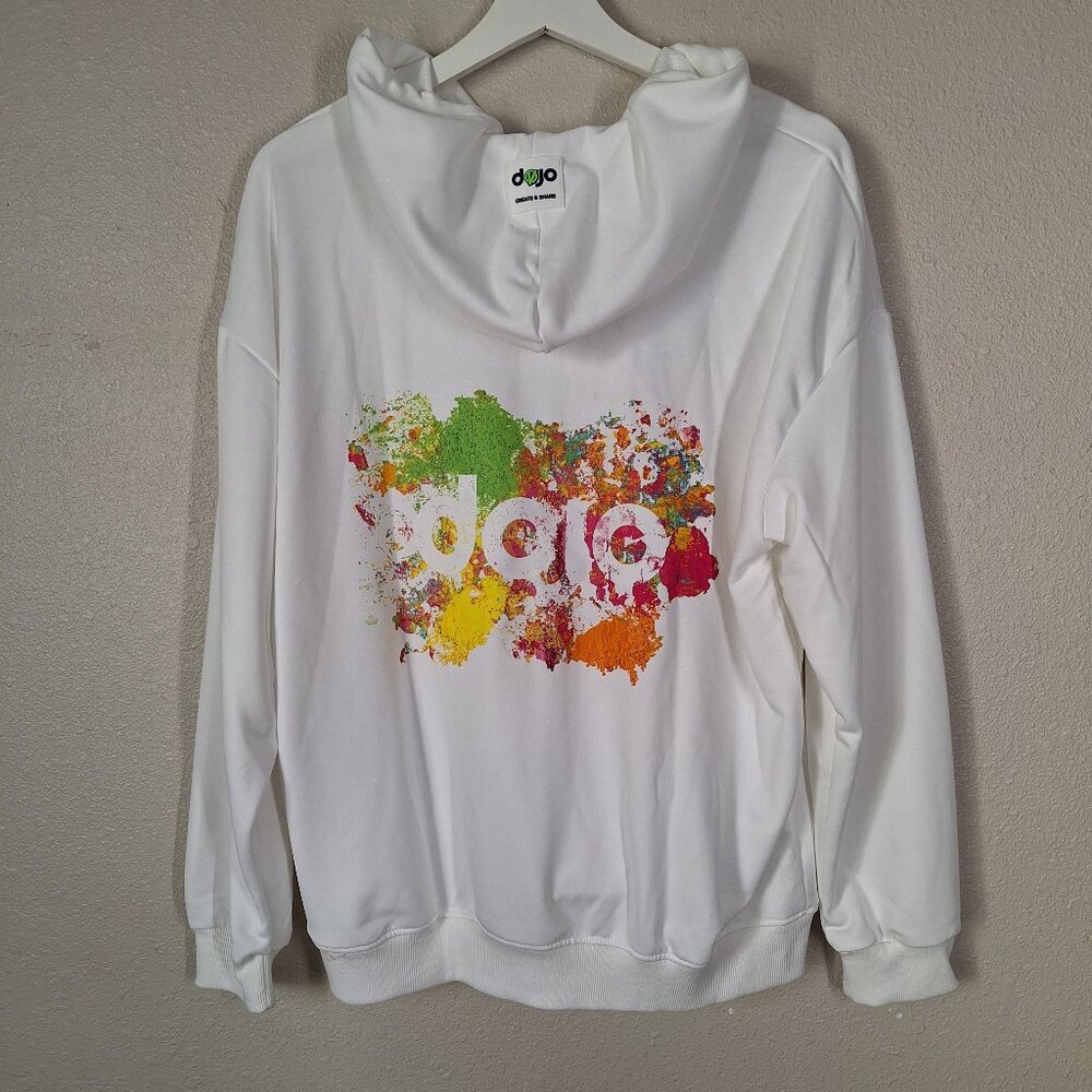 Womens Hoodie White Size L Dojo